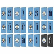 MAN CITY FC 2020/21 PLAYERS HOME KIT GROUP 2 LEATHER BOOK CASE FOR AMAZON FIRE picture