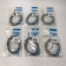 Lot of 6 14ft RJ11 6P4C Modular Cable Crossed Telephone Cord Line picture