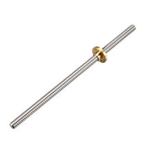 T8 2mm Pitch Screw Rod with Copper Nut for 3D Printer 2Pcs picture
