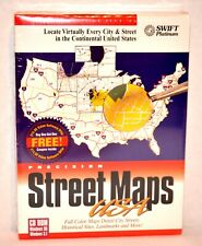 Swift Platinum - Precision Street Maps USA - Windows PC - 1997 -New/ Sealed picture