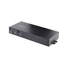 StarTech.com 16-Port Industrial USB 3.0 Hub 5Gbps, Metal, DIN/Surface/Rack Mo... picture