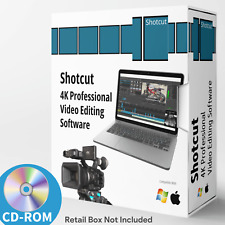 Shotcut Professional HD Video Editing Software Suite- 4K Movie Windows & Mac- CD picture
