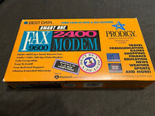 Best Data Smart Fax Modem PC AND MAC 9600BPS 2400 BPS Card Prodigy IBM VTG Box picture