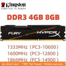 HyperX FURY DDR3 4GB 8GB 16GB 32G 1333 1600 1866 Desktop RAM Memory DIMM 240pins picture