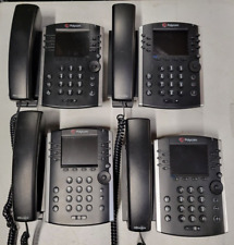 MULTIPLE Lots of 4 POLYCOM VVX 411 PHONES TELEPHONES - FACTORY RESET W/ BASES picture