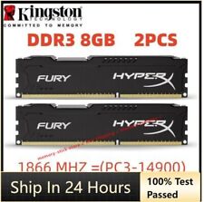 KINGSTON HyperX FURY DDR3 16GB 2x 8GB 1866 MHz PC3-14900 Desktop RAM Memory DIMM picture