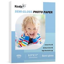 Lot Koala Premium Photo Paper 8.5x11 48lb Semi-Gloss for Inkjet Laser 100-300PK picture
