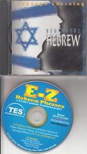 CD-ROM - Language Learning BEGINNERS HEBREW + Bonus EZ Hebrew Phrases CD   picture