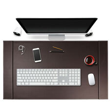 SUM Top-Grain Vegan Leather Office Desk Pad Mouse Keyboard Laptop Mat 34