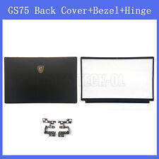 NEW LCD Back Cover Front Bezel + Screen Hinges For MSI GS75 STEALTH MS-17G1 US picture