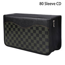 80 Sleeve CD DVD Blu Ray Disc Carry Case Bag Holder Wallet Storage Ring Binder picture