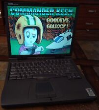 RETRO DOS Computer Gaming Laptop Dell Pentium restored tons of games laptop cpxj picture