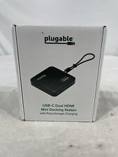 Plugable 7-in-1 USB-C Docking Station Dual Monitor with Pass-Through Charging picture