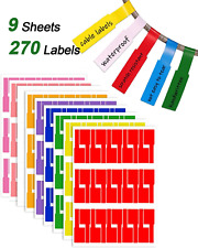 Etiquetas de Cable Para Gestion de Cables Etiquetas de Cable de 9 Colores Nueva picture