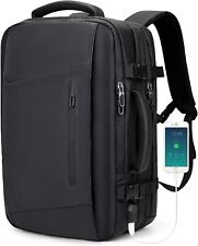 WITZMAN Carry On Travel Backpack for Men Airline Approved Large Luggage Black  picture