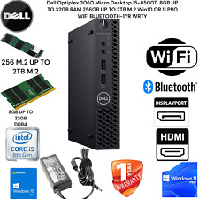 Dell OptiPlex 3060 MICRO DESKTOP PC COMPUTER I5 8TH GEN UP TO 32GB UP TO 2TB M.2 picture