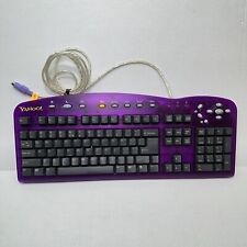 Yahoo Direct Access Internet Keyboard Vintage 1999 for PC PS2 Rare Purple picture