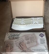 Vintage Microsoft 1994 Ergonomic Natural Keyboard, Original Packaging Great Cond picture