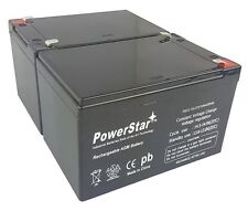 PowerStar 2 PACK 12V 15Ah F2 Battery for Peg Perego DJW12-12 DMU12-12 picture