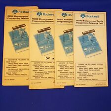 ROCKWELL MPU 6500 PROG REFERENCE CARD ROCKWELL 29650N50 VINTAGE 1984 *LOT OF 4* picture
