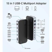 Choetech 15 In 1 USB C Docking Station Multi Screen Adaptor Laptop Tablet Phone picture