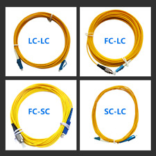 10pcs 1-20m Fiber Optic Patch Cable Cord SC to SC FC LC UPC Simplex Single Mode picture