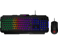 MSI FORGE GK100 COMBO Gaming Keyboard & Gaming Mouse, 6-Mode RGB, up to 6,400 DP picture