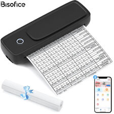 BISOFICE Portable A4 Paper Printer Wireless BT Photo Printer for Travel Q2K7 picture