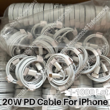 1-1000X Lot Fast Charger Cable Type USB C PD Cord For iPhone 14 13 12 11 Pro Max picture