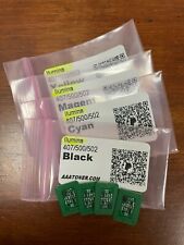4 x Toner Chip (BCMY) for Xante Ilumina 407, 500, 502 Digital Press Refill picture