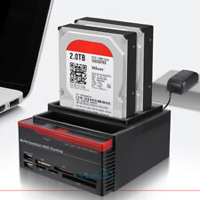 External Triple SATA IDE HDD Docking Station 2.5''/3.5''Hard Drive Card Reader picture