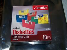 10 Pack Imation IBM Formatted 1.44 MB Rainbow Diskettes picture