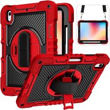 Military Grade 3-IN-1 Hybrid Armor Case with Hand and Shoulder Strap for iPad picture