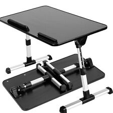 Adjustable Laptop Bed Tray Stand Table w/ Foldable Leg for Sofa Couch Floor Desk picture