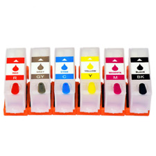 6Color Refill Ink Cartridge No Chip for Epson XP-15000/15010/15080 Printer USA picture