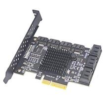 6 Port PCI-E Expansion Card Adapter PCI-E x4x8x16 6G SATA3.0 For ASMedia ASM1166 picture