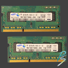 Samsung 4GB (2x2GB) 1RX8 PC3-10600S DDR3 SDRAM Laptop Memory M471B5773DH0-CH9 picture