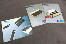 LOT 3 Magazine Brochure Pamphlet Glossy Atari 800 Home Computer 1025 Printer  ZU picture
