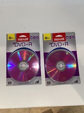 2x 3 Pack DVD+R Maxell 120Min RW Color Discs New Sealed picture