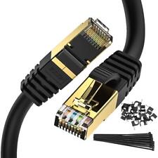 ZOSION Cat 8 Ethernet Cable 20 ft, Indoor&Outdoor, Heavy Cat8 - 20ft, Black  picture