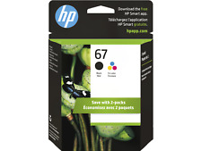 HP 67 2-pack Black/Tri-color Original Ink Cartridges, 3YP29AN#140 picture