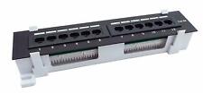 CNAweb 12 Port Vertical Cat5e 110 RJ45 Patch Panel 568A 568B with Bracket picture