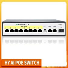 SFP POE Switch Gigabit Uplink 48V Ethernet 8 Port 120W Network For IP Camera picture