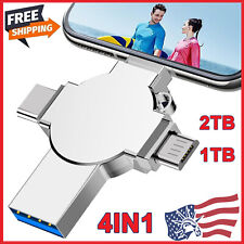 2TB 1TB 4in1 USB3.0 Flash Drive External Memory Stick OTG For iPhone Samsung PC picture