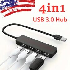 4-Port USB 3.0 Hub 5Gbps Splitter Expander Flash Drive for Laptop Xbox Mouse HDD picture