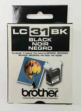 Genuine Brother LC31BK Black Ink Cartridge - Sealed New Old Stock - Exp. 2007 picture