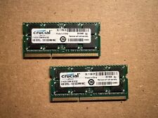 CRUCIAL 8GB (2X4GB) DDR3L SODIMM LAPTOP MEMORY RAM CT4G3S1339M.M16FKD C6-9(3) picture
