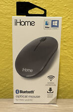 iHome BLUETOOTH Wireless Optical MOUSE - USE MAC & PC Dark Gray New Open Box picture