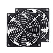 2 Pack 120mm Fan DC 12V Computer Fan 120mm x 120mm x 25mm 2-Pin High-Performance picture