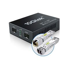 10GbE SFP+ Media Converter, Fiber to 10G Copper UTP Ethernet Media Converter,... picture
